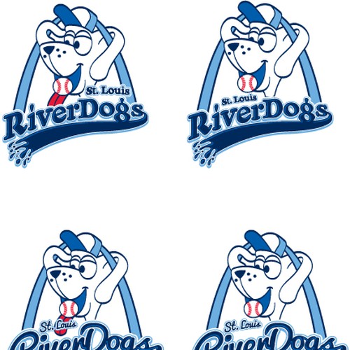 New "Riverdogs" logo for a kids baseball and soccer team / club Design by david e. hein