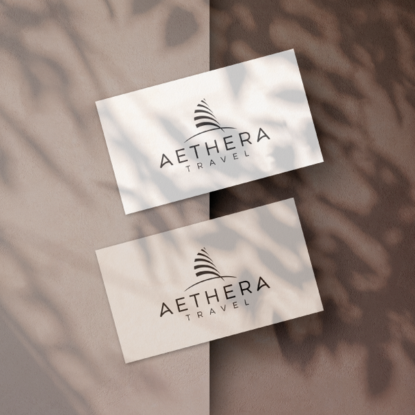 Design realizzato da memindlogo intitolato "Aethera travel"