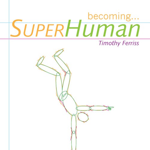 "Becoming Superhuman" Book Cover Diseño de d.landi