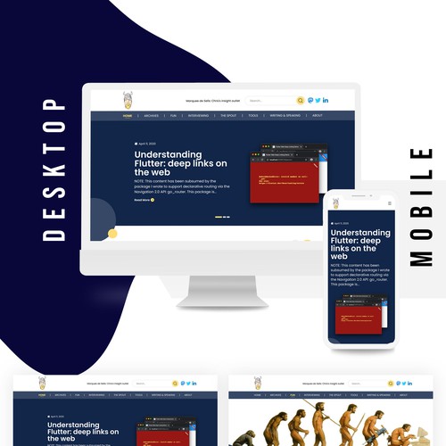 modern redesign for fun technical blog site Design by Technology Wisdom