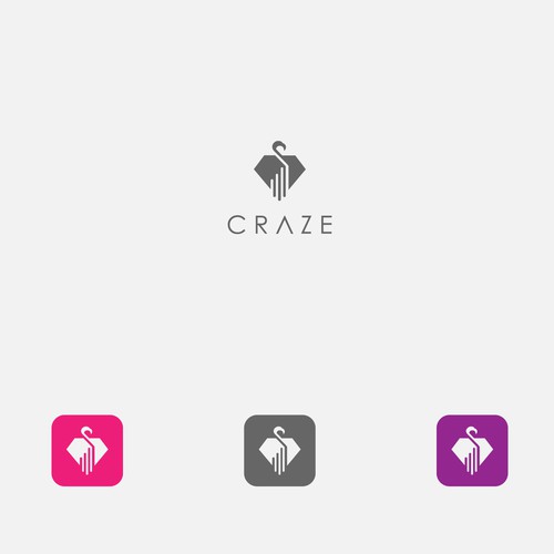 Sophisticated, luxury, edgy social shopping app icon/logo Design by Choni ©