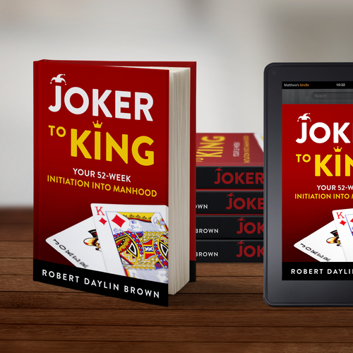 Create a bold and unique cover for a book teaching the lessons of manhood. Design by Mr Wolf