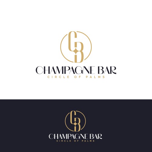 Luxury and modern Champagne Bar logo Design by TheLogo69