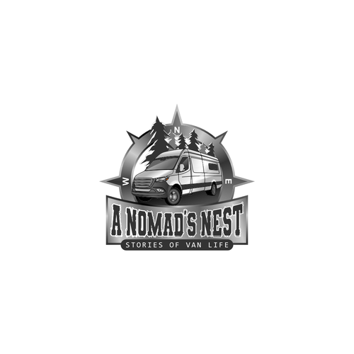 Van Life - logo about traveling in a van full time Design by disainbox