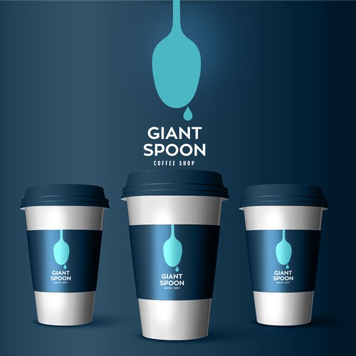 Design a logo for Giant Spoon, a coffee shop based in Santa Fe Design by Fortuna Design