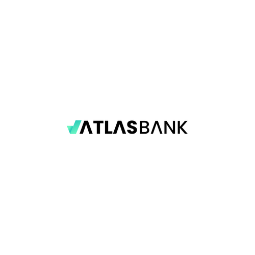Logo for Atlas Online Bank. Design by cv design