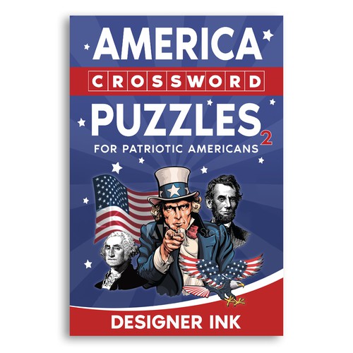 America Crossword Puzzles. Patriotic, Americana, Simple, Basic Design by Anastasia Brenych