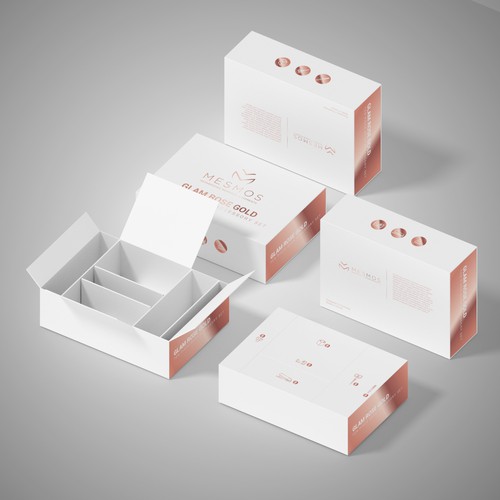 Design a smart luxury packaging for a desk accessory set Design by FAREL_14