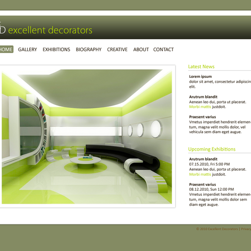 1-3 Page Website Template Design von ashishj