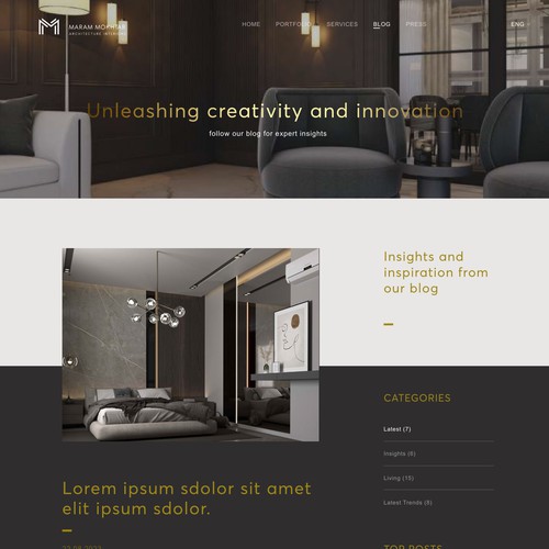 Designs | Website design for elite high end interior designer | Web ...