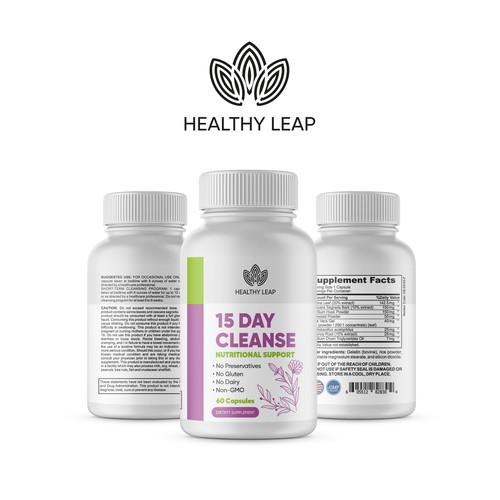 Design Supplement Label for Diet and Nutrition Brand Design by creationMB