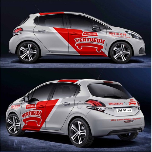 Simple Classy car design for a company that teach people how to drive Design by ERIKA_design