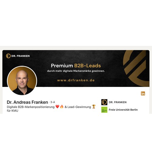 LinkedIn Header Image | B2B digital brand positioning and lead generation consultant Design by Anturium