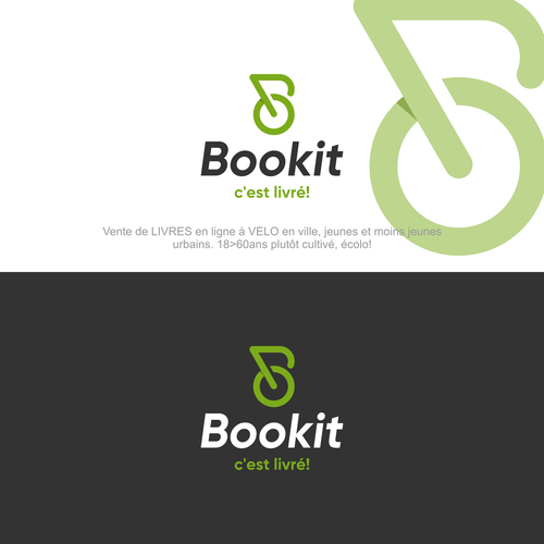 BOOKIT Genève, c'est livré! Livres en ligne livré à vélo! Diseño de JvMORE