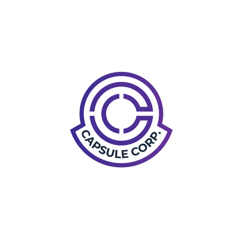 Design di Logo Capsule Corp, univers DBZ di DWRD