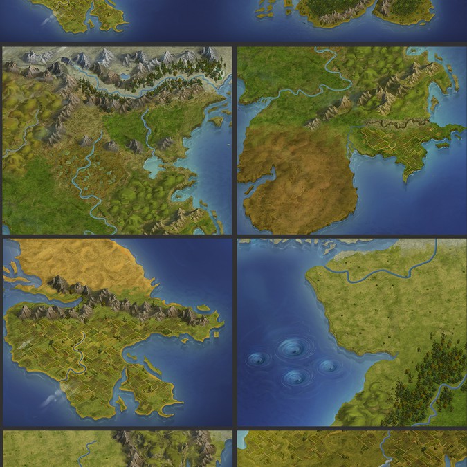 An overland fantasy map for a fictional world | Other art or ...