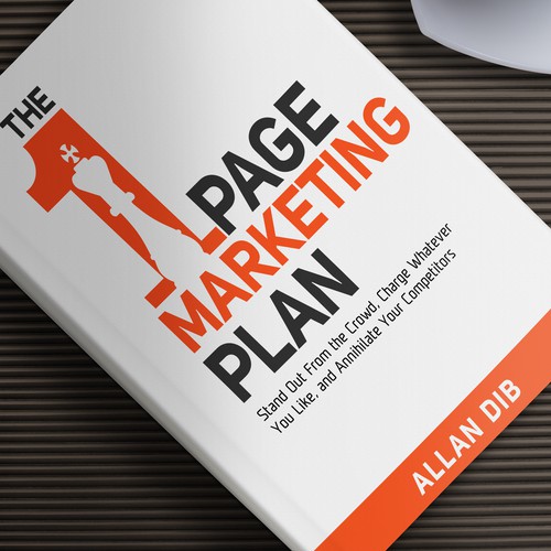 Create a captivating business book cover for "The 1Page Marketing Plan" Book cover contest