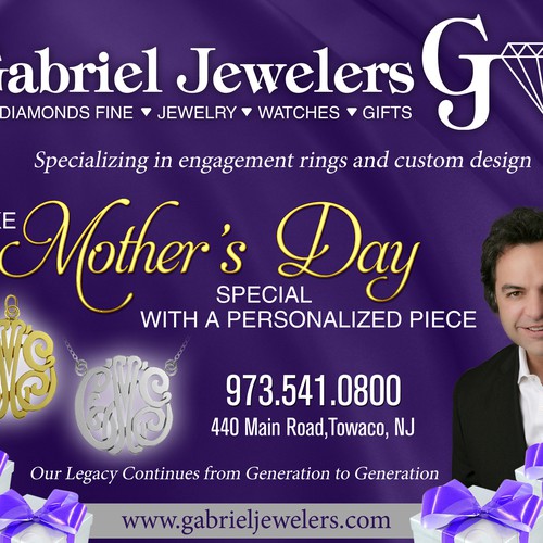 Help Gabriel Jewelers with a new sinage デザイン by sercor80