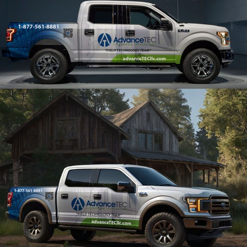 Design a Cutting-Edge, Classy Truck Wrap for AdvanceTEC – Highlighting Innovative Technology Design by yafie.fathia