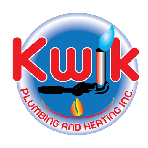 Create the next logo for Kwik Plumbing and Heating Inc. Design by nikolo