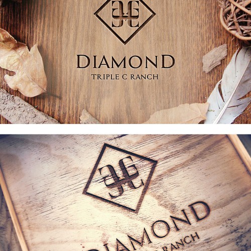 Diseño de Diamond Triple C Ranch Logo de Bea1990