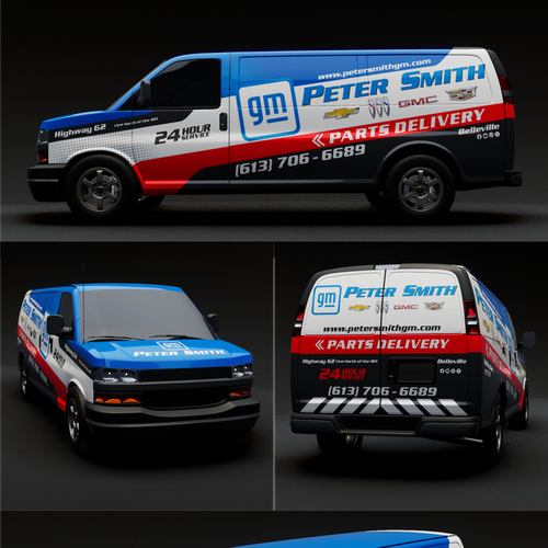 Parts Delivery Van Wrap for a GM Dealership Design by TANSA ART
