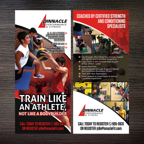 Eye Catchingand Creative Long Flyer For Sports Performance Training Postcard Flyer Or Print Contest 99designs