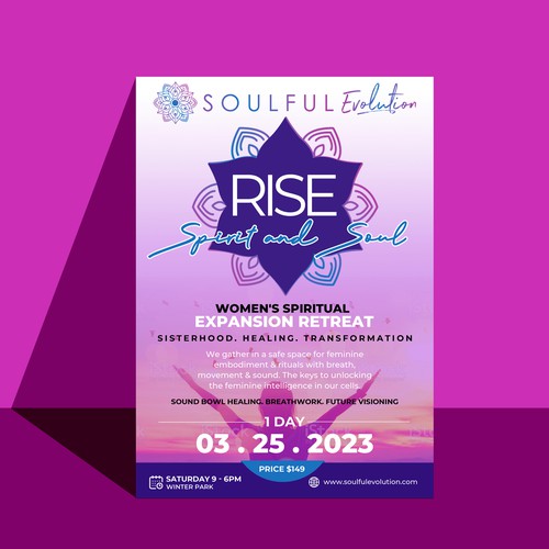 Spiritual Retreat Flyer Design by redmonk