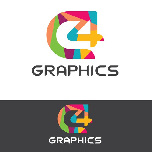 Geometric, modern, inspiring, powerful logo for my graphic design company C4 Graphics located in Colorado Réalisé par Lukmanazis