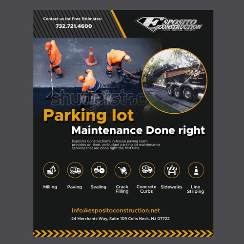 Asphalt Paving Ad Design von Marco Davelouis