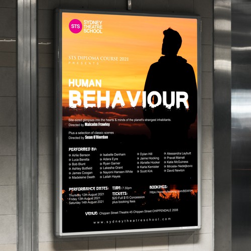 Design a Poster for Our Show "Human Behaviour" Design by Create_Point