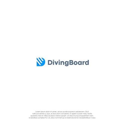 Trading App Logo "Diving Board" Design by oakbrand™