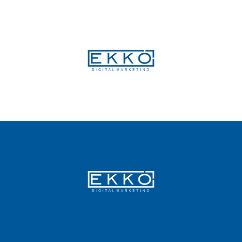 SIMPLE LOGO - ekko Letters then dm after Design by ElVano.id✔