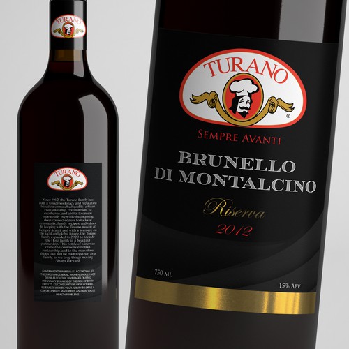 Design gagnant sur "WINE LABEL DESIGN"