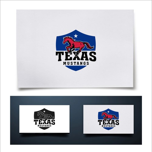 Texas Mustangs Design by SGrph