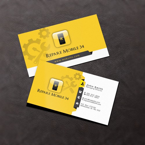 Creer carte de visite reparation smartphone et tablette | Business card ...