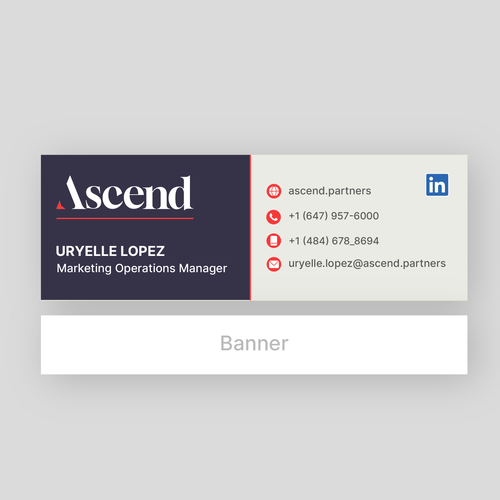 Design di Ascend Partners New Branded Email Signature di Ganesh Anvekar