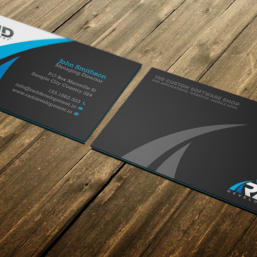 Design A Software Company Business Card You Can't Stop Looking At!! Design by conceptu