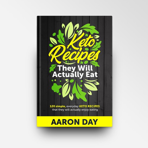 Design Healthy Ketogenic Recipe Book Cover Design by DZINEstudio™