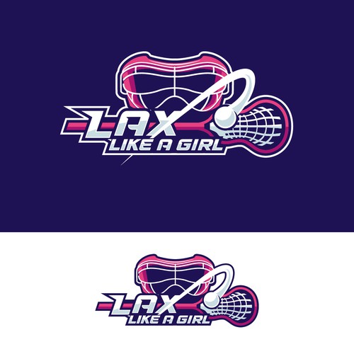 A classic yet fun logo for the fearless, confident, sporty, fun female lacrosse player Design by Jans...