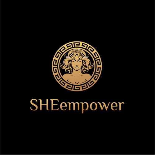 SHEempowers - luxurious design of a woman preferrably in some kind of a circle to appeal to women professionals Design by AkungGraphic