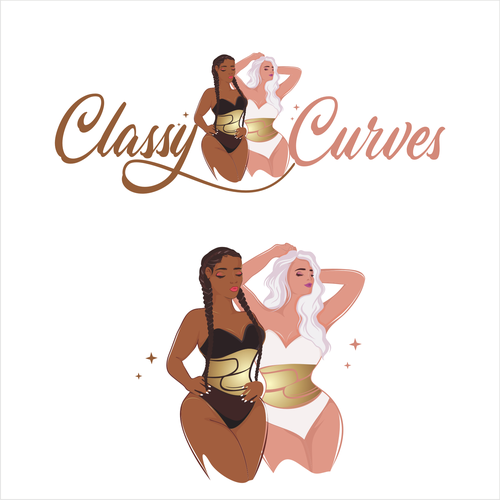 Design a classy gym wear logo for all women, with the expectation of appealing to curvy women mainly Design réalisé par JDL's