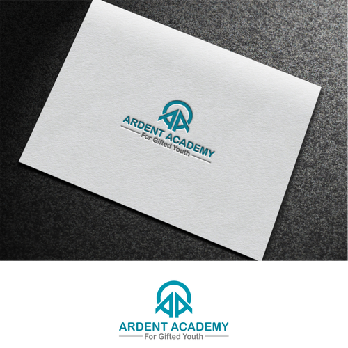 Create a new logo for Ardent Academy, a K-12 STEM education startup (science, technology, engineering and math)-ontwerp door rohso