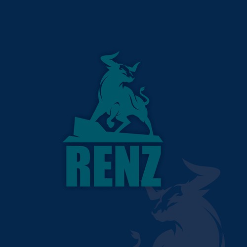 Character logo for Renz Design by Deel DL