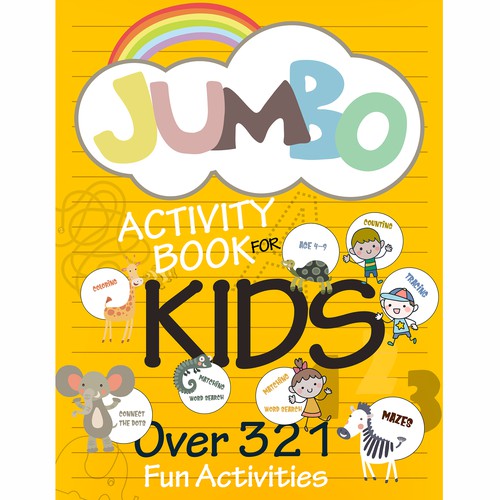Fun Design for Jumbo Activity Book Design by Aaniyah.ahmed