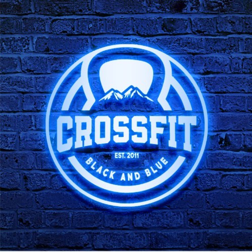 CrossFit Black & Blue -logo design Design by eRsiti_Art