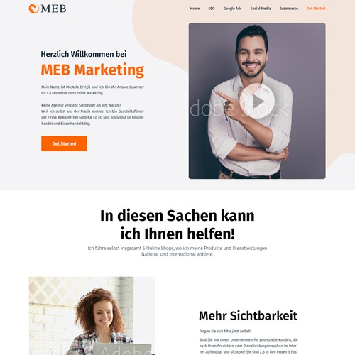 Web page design contest entry by dreaminfo