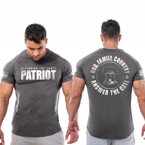 Develop a patriotic shirt that represents: The individual patriot, God, Family, Country Design by ^^SHALOM^^