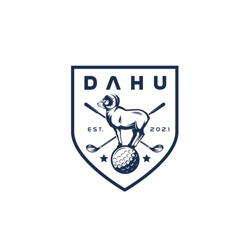 design a golf brand logo with a mystical mountain goat Design by Nikola 81