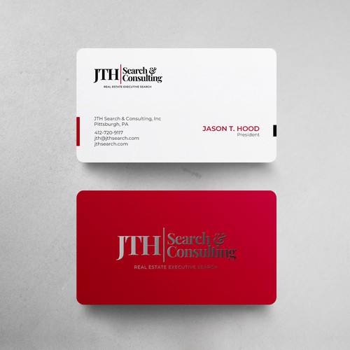 Business Card Design for Executive Search Firm Design by chandrayaan.creative